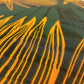 100% Kokvilnas audums-palmu lapas saulrietā  130 g/m²