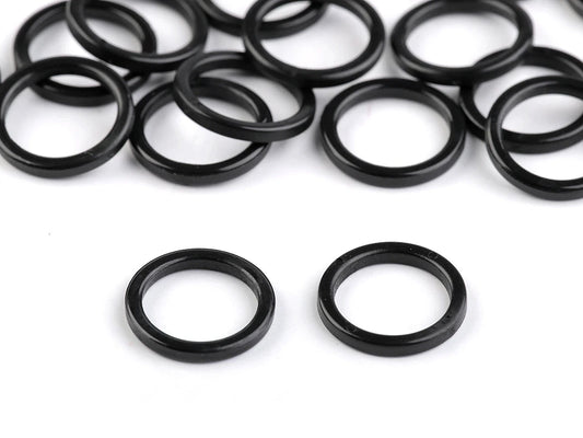Plastmasas gredzens apakšveļai 12 mm-melns
