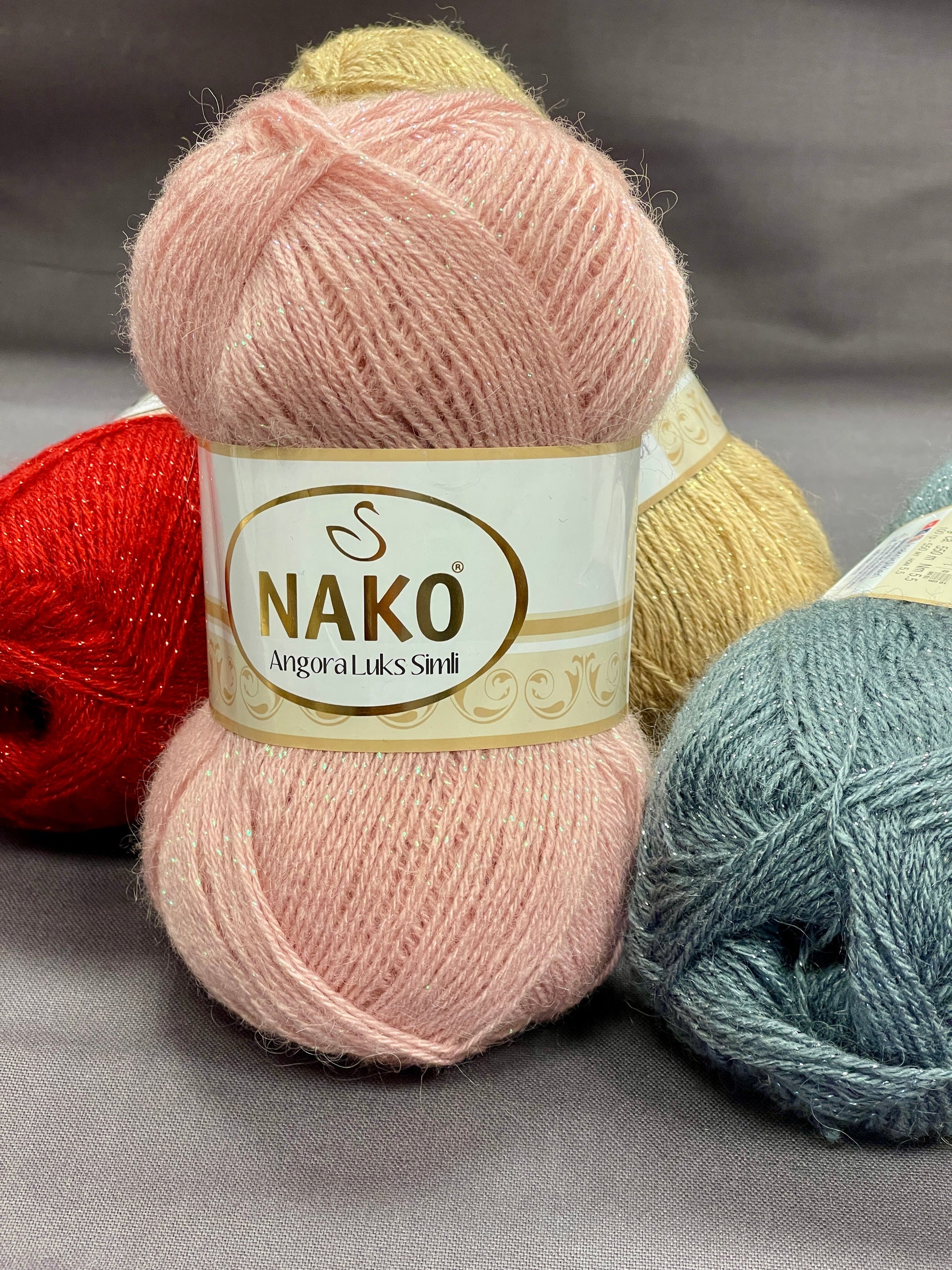 Dzija NAKO ANGORA LUKS SIMLI ar mirdzumu - 550m 100g