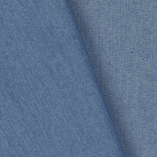 Džinsa audums ar elastānu-gaiši zilas 200 g/m²