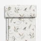 100% Kokvilnas audums-putni un pelēkbēšs raksts 125 g/m²