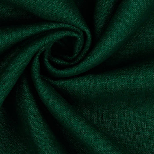 100% Lina audums-smaragda zaļš 230 g/m²