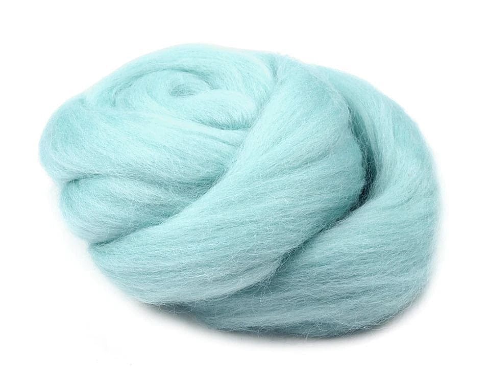 100% MERINO vilna filcēšanai (kārsums)-tirkīza 20g #17