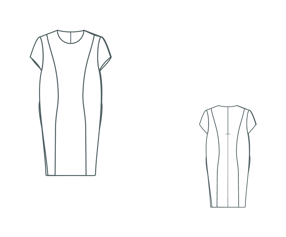 Digitāla piegrieztne-kleita Aurēlija (Pluss izmērs)