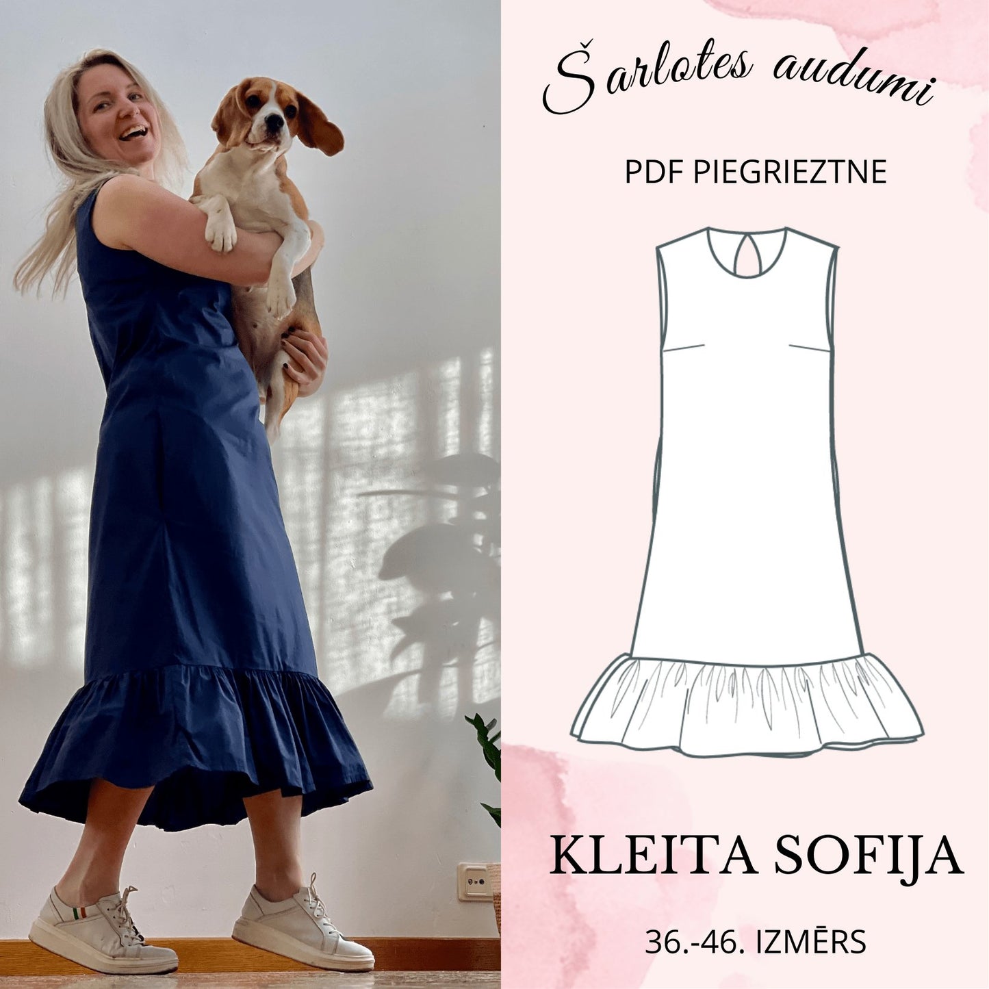 Digitāla piegrieztne-kleita Sofija