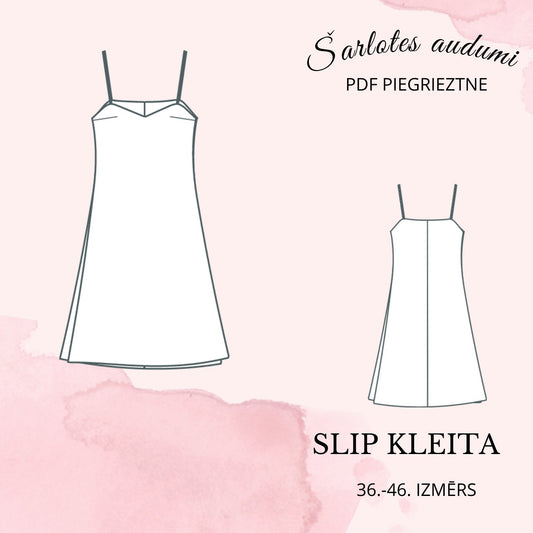 Digitāla piegrieztne-SLIP kleita