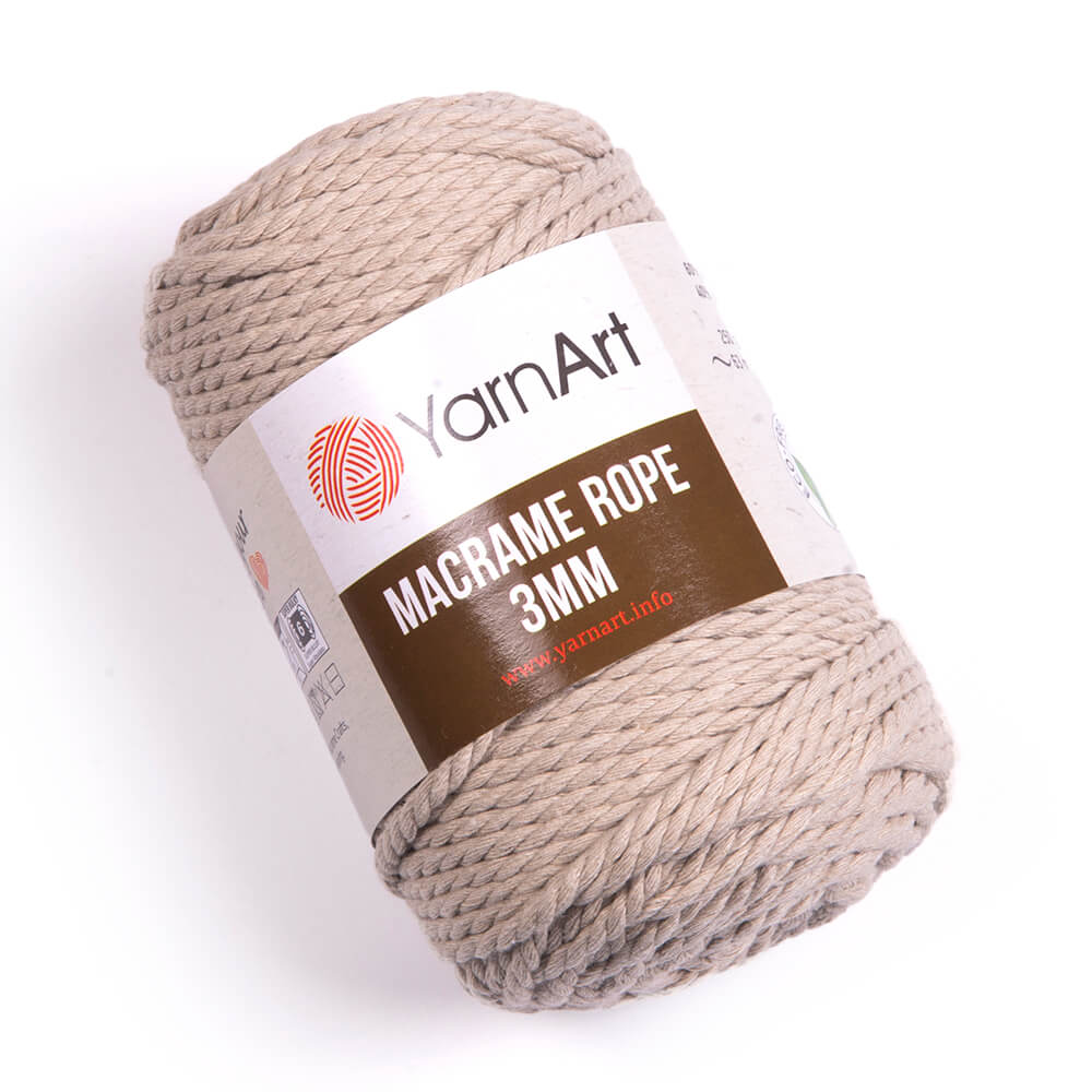 Dzija-aukla Yarn Art Macrame-bēša 75m 250g #753