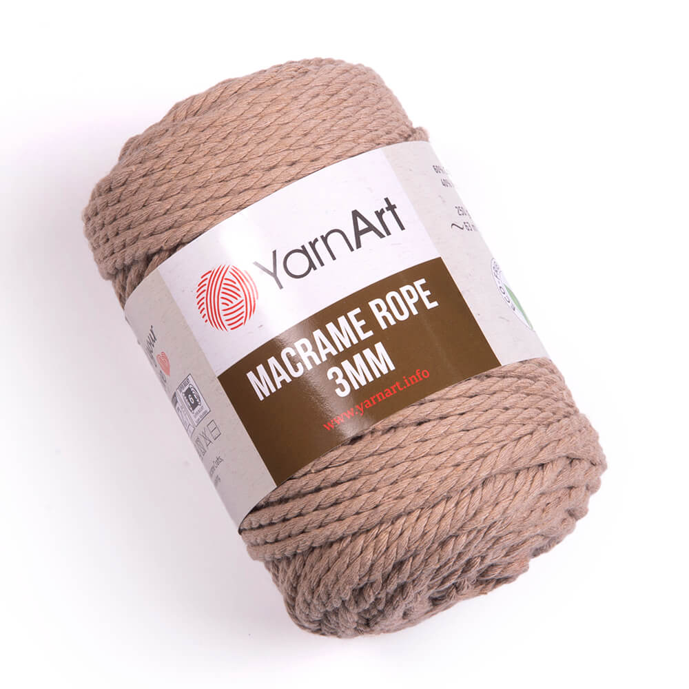 Dzija-aukla Yarn Art Macrame-kapučino 75m 250g #768