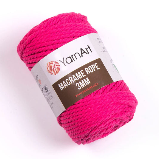 Dzija-aukla Yarn Art Macrame-koši rozā 75m 250g #803
