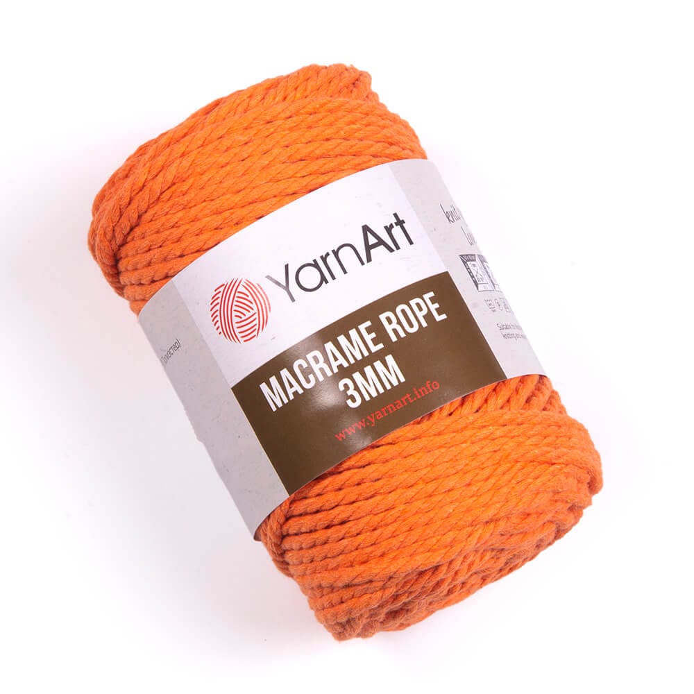 Dzija-aukla Yarn Art Macrame-orqanža 75m 250g #770