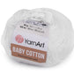 Dzija Yarn Art Baby Cotton-balta 165m 50g #400