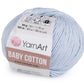 Dzija Yarn Art Baby Cotton-gaiši zila 165m 50g #450