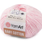 Dzija Yarn Art Baby Cotton-maigi rozā 165m 50g #410