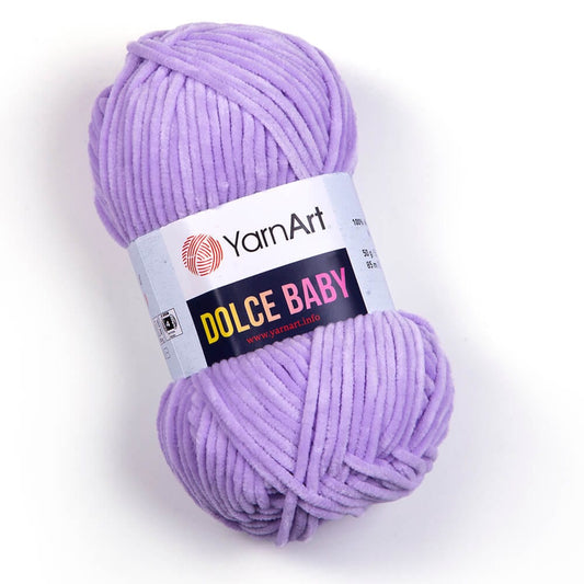 Dzija Yarn Art Dolce Baby-Zefīra dzija-lillā 85m 50g #744