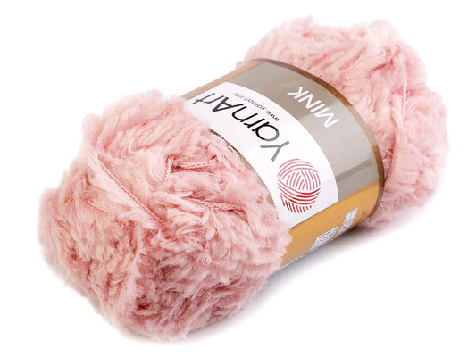 Dzija Yarn Art MINK-pūderrozā 75m 50g #341