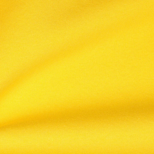 Kokvilnas siltināta trikotāža-dzeltena 285 g/m²