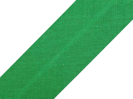 Kokvilnas slīpā diega lenta 30 mm-zaļa