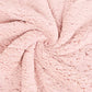 Mākslīgās aitas vilnas Sherpa flīss-maigi rozā 230 g/m