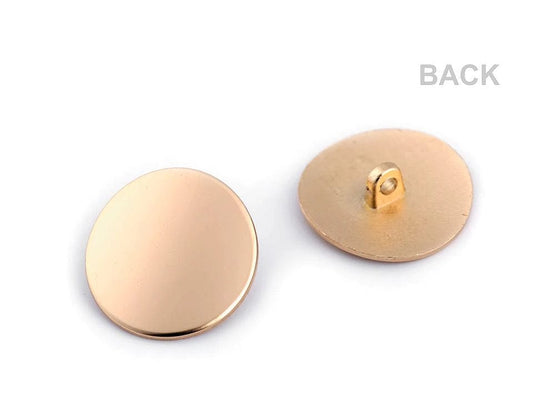 Metāla pogas uz kājiņas 20 mm-rozā zelts