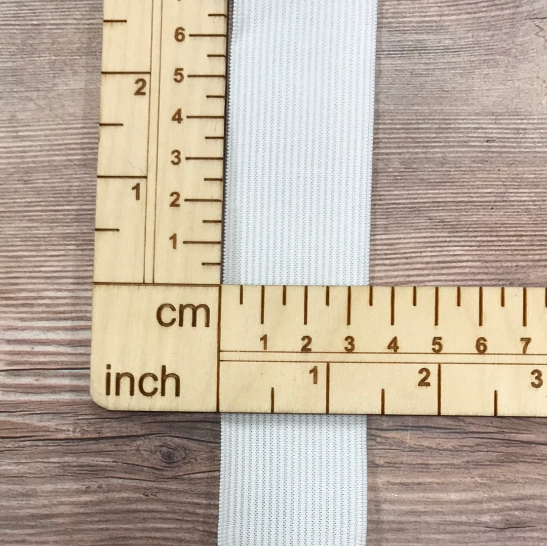 Plakanā gumija-3,5 cm balta
