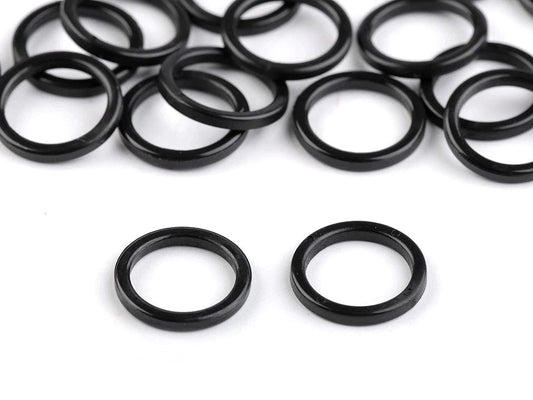 Plastmasas gredzens apakšveļai 12 mm-melns (20 gb iepakojums)
