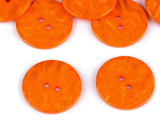Plastmasas pogas 3.5 cm-oranžās