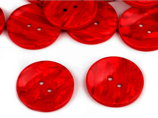 Plastmasas pogas 3.5 cm-sarkanas