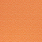 Premium 100% kokvilnas audums-smalks balts raksts uz oranža fona 130 g/m²