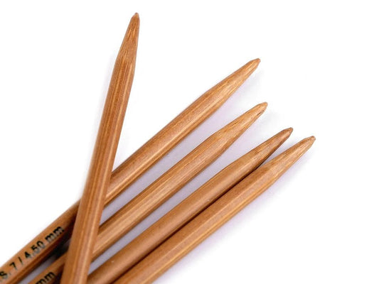 Zeķu adāmadatas PONY-bambusa 15 cm 2,5 mm (5gab.)